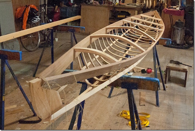 End of day 2. It's looking like a boat! End of day 2. It's looking like a boat!